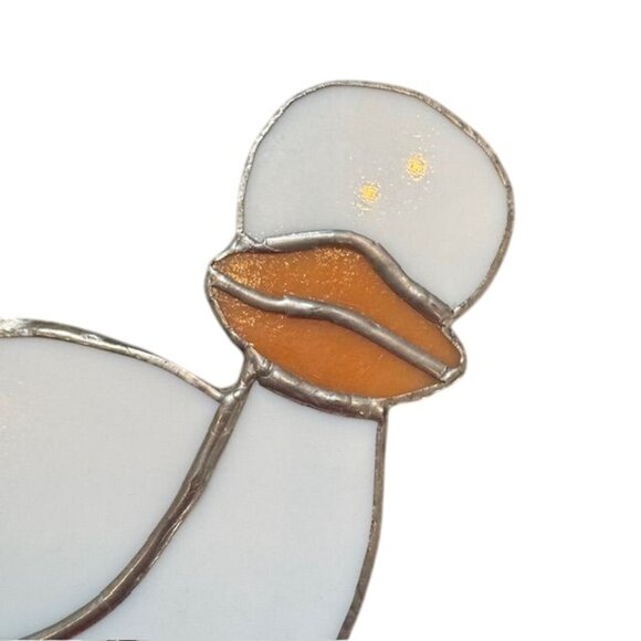 Stained Glass Duck Ornament With Hanging String Decoration - Picture 6 of 7